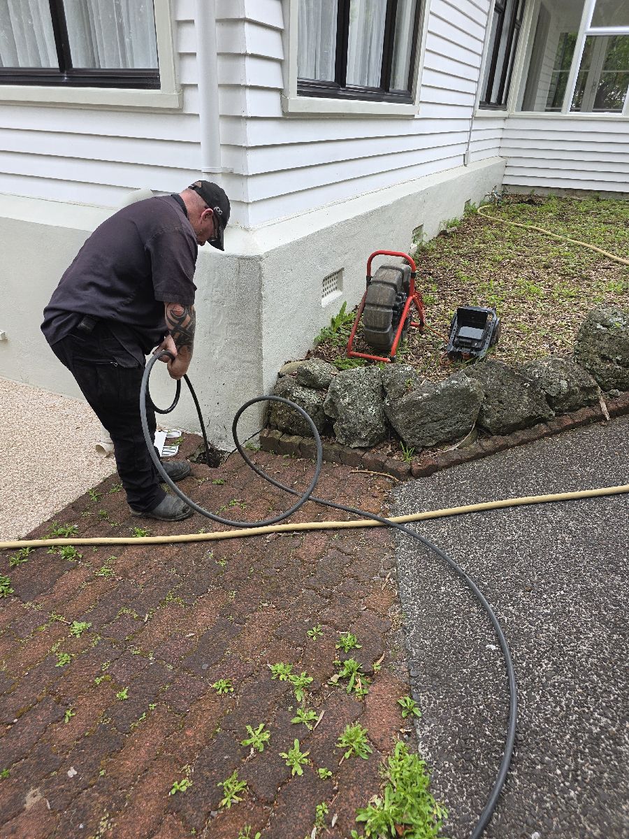 Drain repair work